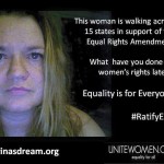 UniteWomen's org's meme of Helene Swanson of Katrina's Dream