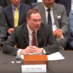 Amazon associate general counsel Nate Sutton testifies before the House Judiciary Committee. (YouTube livestream screenshot)
