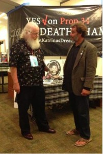 William Swanson and Jim E. Adams at the 163rd Convention of the Diocese of California of the Episcopal Church. Photo Credit: Helene Swanson. .